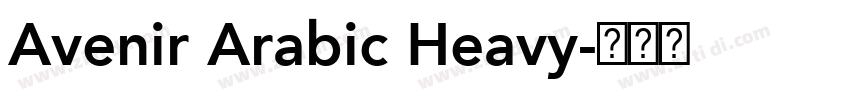 Avenir Arabic Heavy字体转换